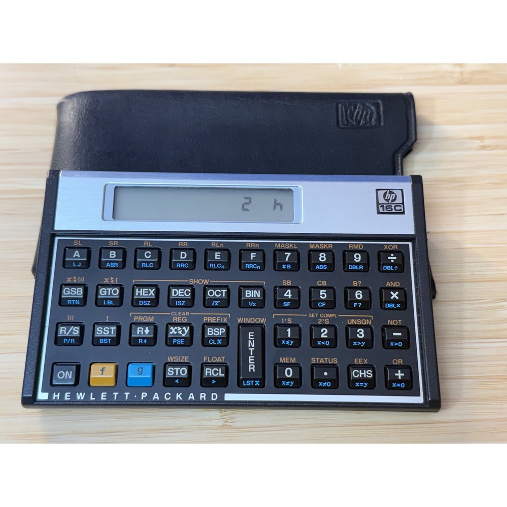 Vintage HP 16C Computer Scientist Calculator Voyager Series USA Made with Case